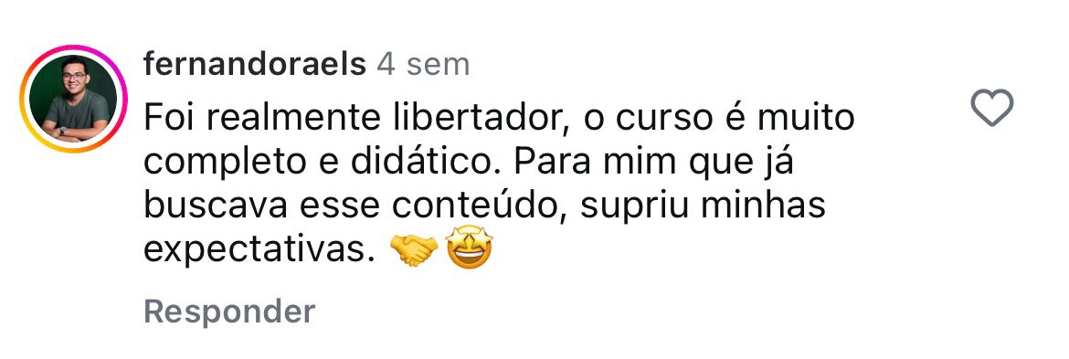 Depoimento de @fernandoraels
